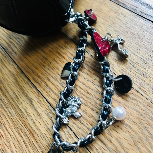 Liz Claiborne Faux Snake Skin Wristlet - Picture 2 of 8